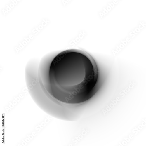 Sci-Fi Abstract Fluid Shapes in Motion Isolated Clipart