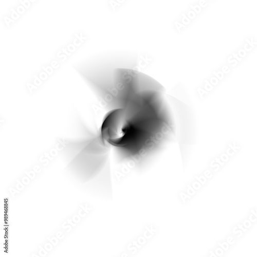 Sci-Fi Abstract Fluid Shapes in Motion Isolated Clipart