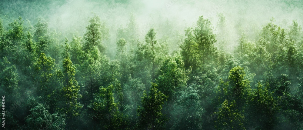 Misty Forest Landscape Misty Forest Landscape
