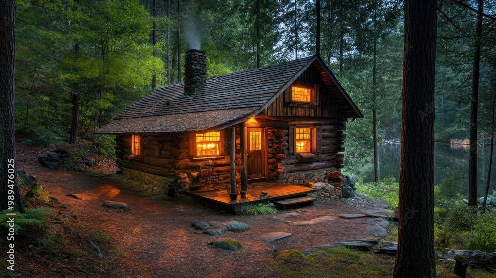 Cozy Cabin in the Woods Cozy Cabin in the Woods