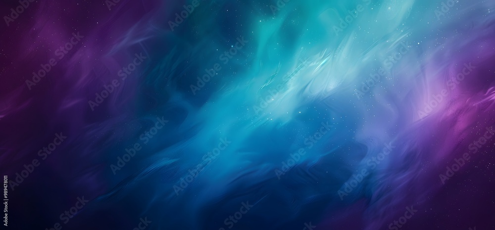 Abstract Blue Purple Gradient Background with Northern Lights Effect Abstract Blue Purple Gradient Background with Northern Lights Effect