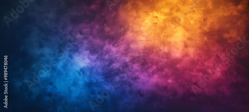 Abstract Colorful Gradient Background with Grain Texture