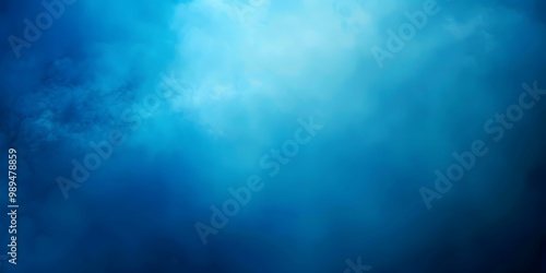 Abstract Blue Cyan Gradient Background Blurred Edges