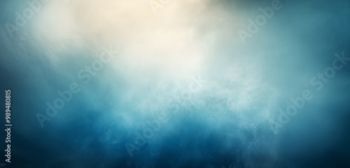 Abstract Blue Grey Gradient Foggy Background