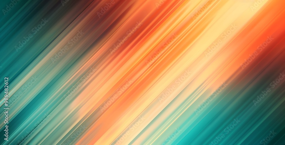 Abstract Blurred Gradient Background - Orange Teal Abstract Blurred Gradient Background - Orange Teal