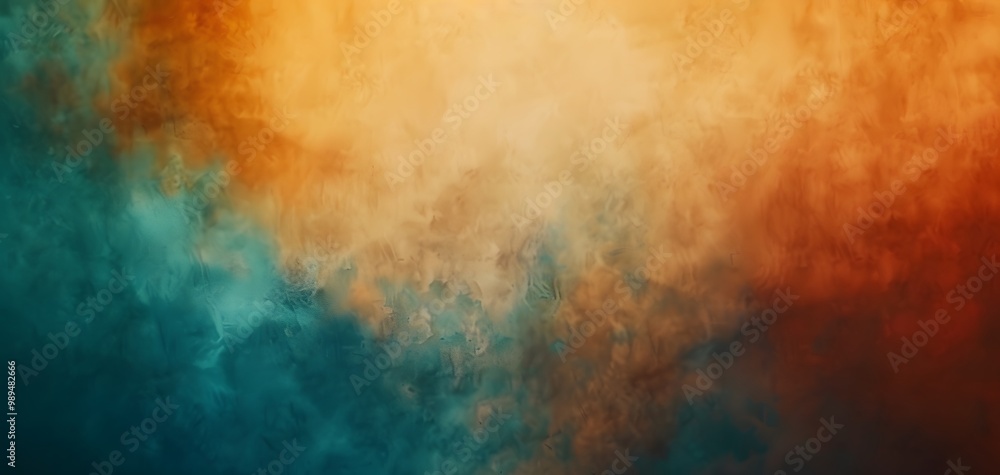 Abstract Blurred Gradient Background - Orange Teal Brown Abstract Blurred Gradient Background - Orange Teal Brown