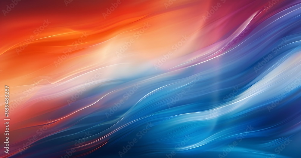 Abstract Blurred Gradient Background with Orange, Blue, and White Abstract Blurred Gradient Background with Orange, Blue, and White