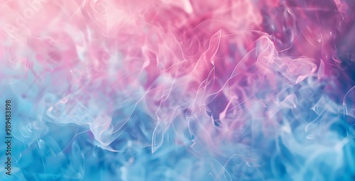 Abstract Blurred Shapes in Pink & Blue Gradient