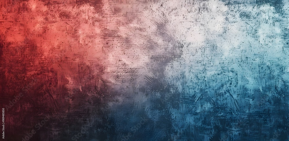 Obraz premium Grainy Red Blue Gradient Abstract Background