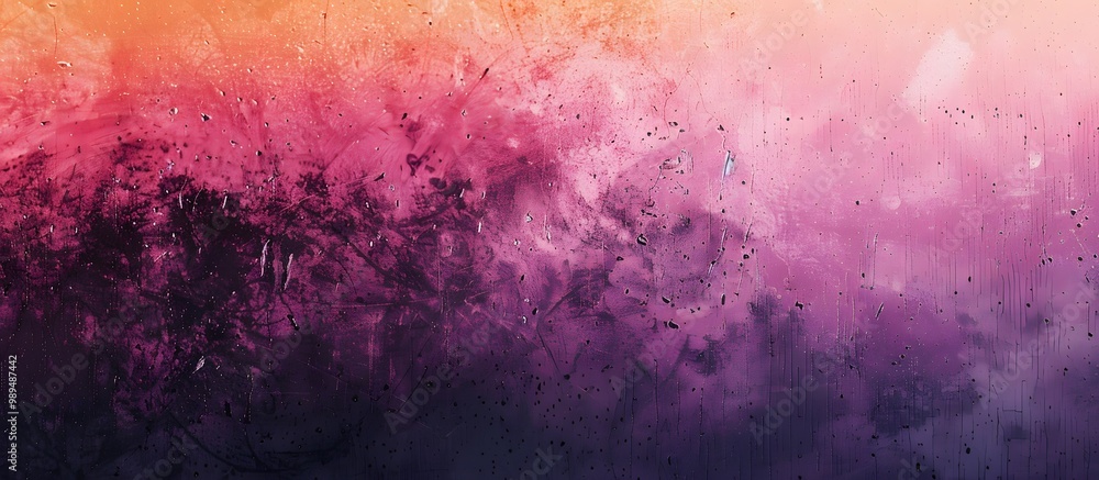 Abstract Gradient Background with Pink, Purple, Orange, and Black