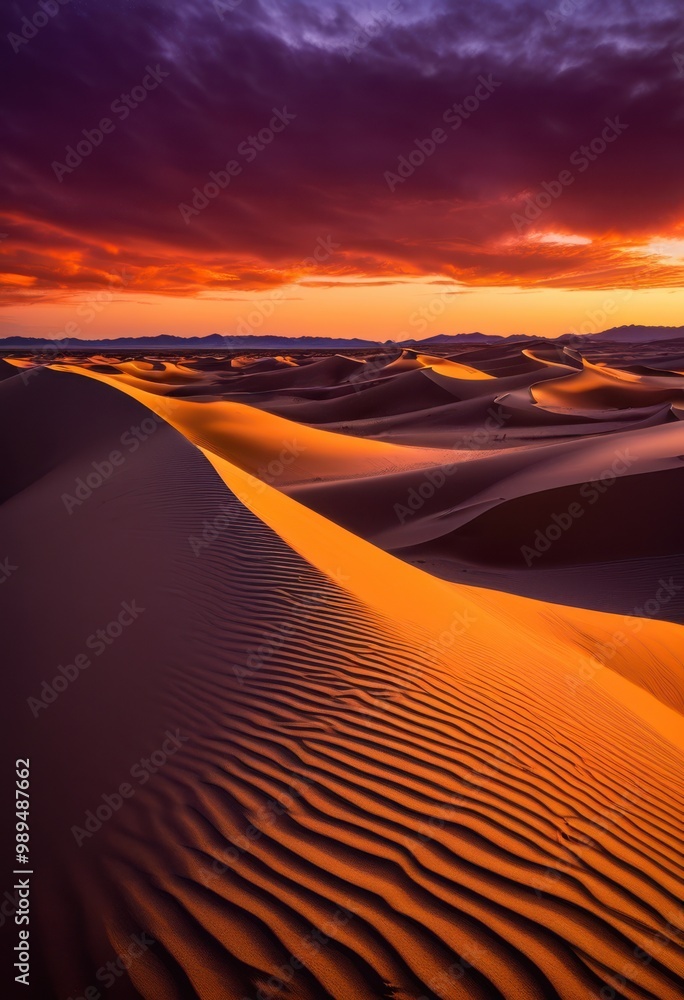 Naklejka premium vibrant textures patterns wind blown landscapes showcasing dynamic formations flowing shapes, nature, terrain, earth, sky, grass, leaves, hills, clouds