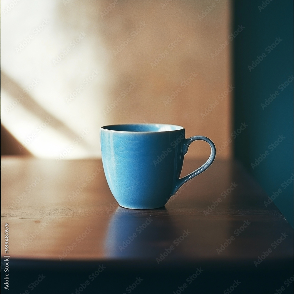 Blue porcelain retro cup Blue porcelain retro cup