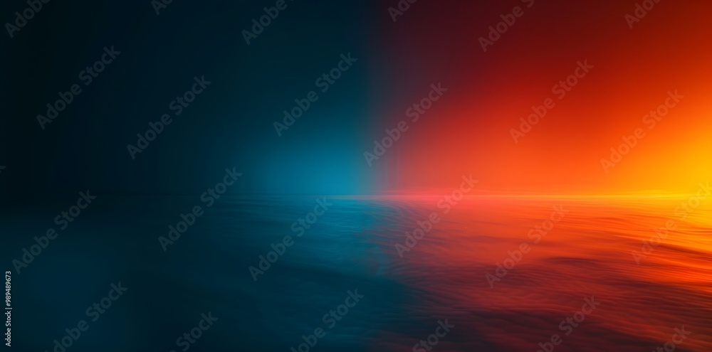 Abstract Gradient Background - Blue, Orange, Red Abstract Gradient Background - Blue, Orange, Red