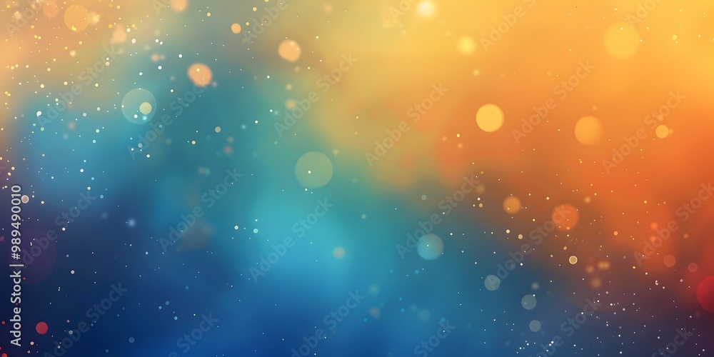 Fototapeta premium Abstract Gradient Background with Blue, Yellow, and Orange Colors