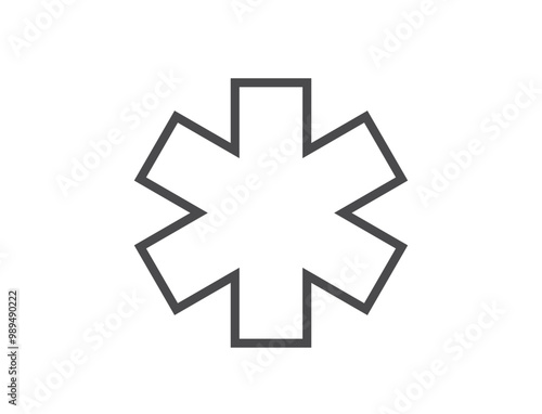 emergency medicine line icon. medical and healthcare symbols. isolated vector image in simple style