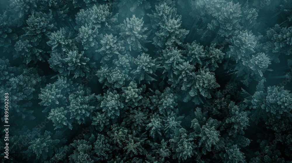 Obraz premium Forest landscape pattern background top view generated by ai