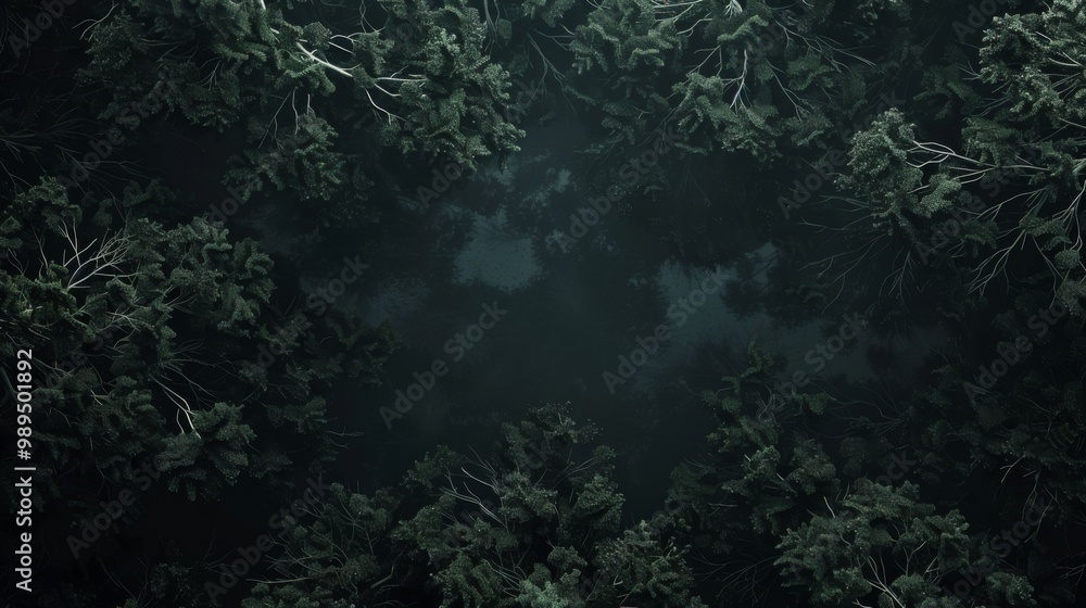 Forest landscape pattern background top view generated by ai Forest landscape pattern background top view generated by ai
