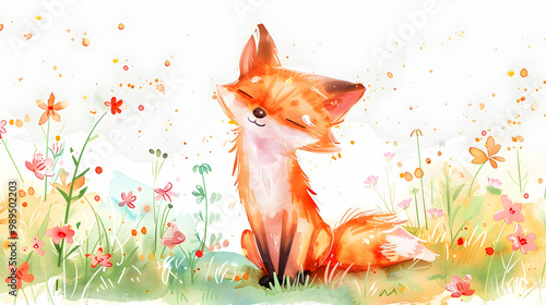 fox in the field