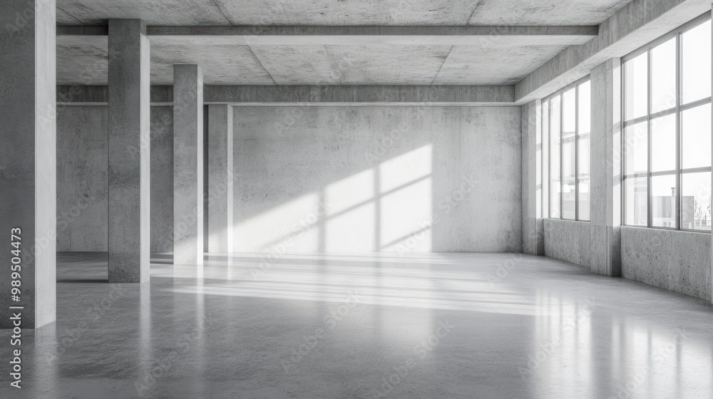 Empty interior space 3D rendering Empty interior space 3D rendering