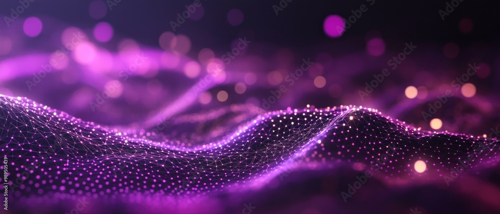 Abstract Purple Glowing Landscape Abstract Purple Glowing Landscape