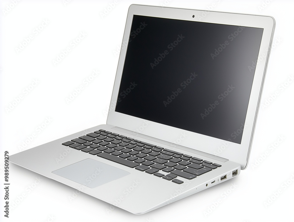 Fototapeta premium Sleek Laptop Design: Vector and Transparent Background
