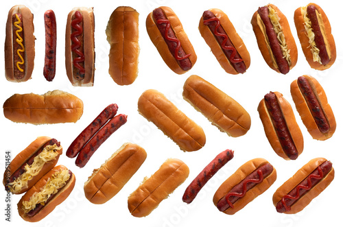 hotdog fast food collection - ready to use premium PNG cutout isolated image
