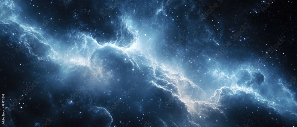 Obraz premium Abstract cosmic background featuring celestial elements