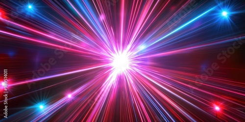 Abstract laser star in high resolution