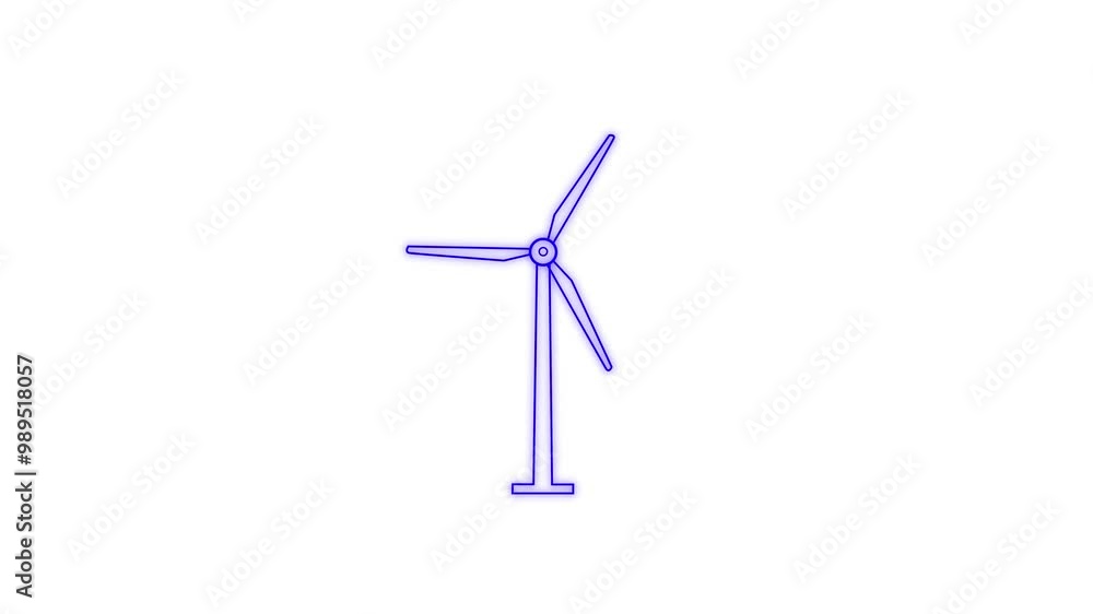Loop of Wind Turbines, Wind power technology. Energy Production technology, a clean and renewable energy solution. Windmill, wind turbines animation. Motion graphic design. Loop of Wind Turbines, Wind power technology. Energy Production technology, a clean and renewable energy solution. Windmill, wind turbines animation. Motion graphic design.