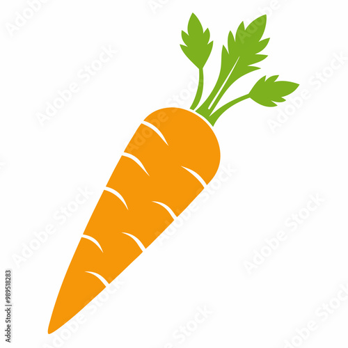 carrot isolated on white