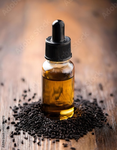 Black Cumin Oil with Cumin Seeds