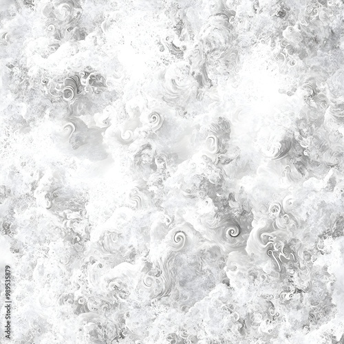 Abstract Swirling White Texture