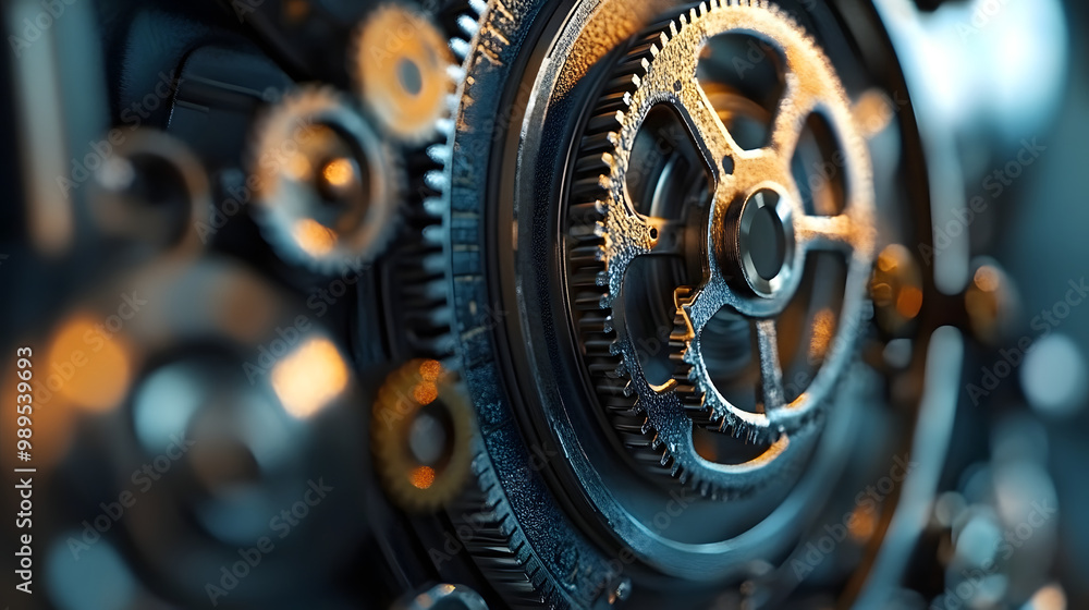 A close-up of film being loaded into an old camera, with the gears and mechanisms visible A close-up of film being loaded into an old camera, with the gears and mechanisms visible