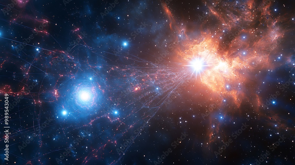 Celestial Visualization of a Cosmic String Linking a Redshifted Galaxy and Blue Giant Star in Thermodynamic Stability Celestial Visualization of a Cosmic String Linking a Redshifted Galaxy and Blue Giant Star in Thermodynamic Stability