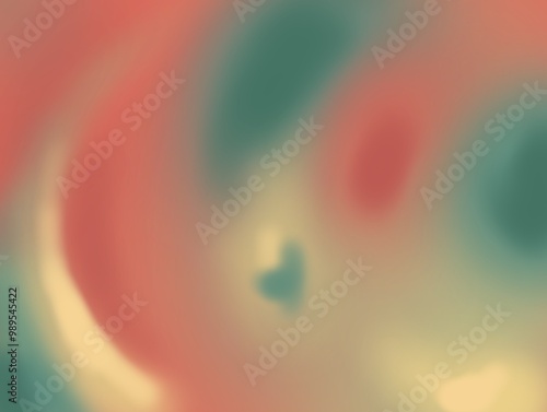 Colorful abstract background with yellow, red, orange and green soft effect airbrushed texture