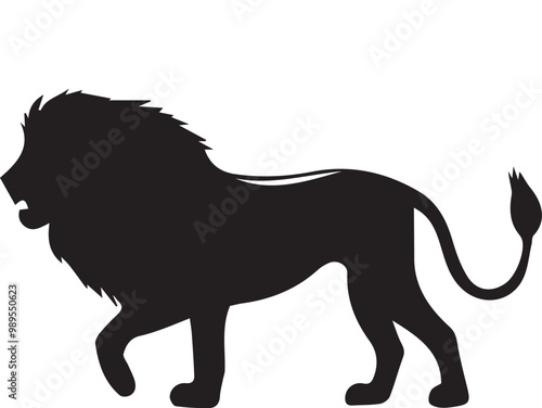 Lion  silhouette vector EPS