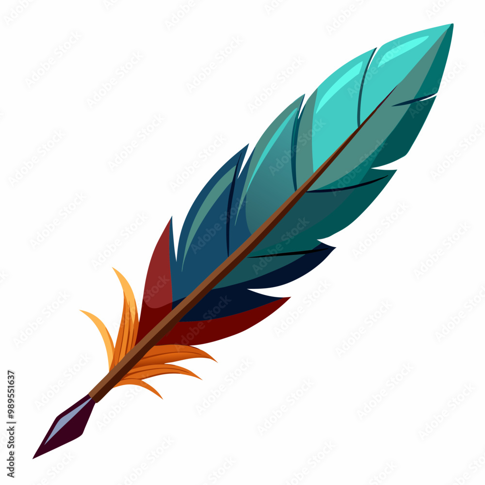 feathered quill resting on a fully white feathered quill resting on a fully white