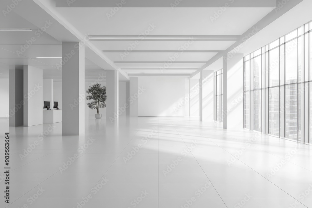 Contemporary Business Workspace with Urban Design and Modern Furnishings Contemporary Business Workspace with Urban Design and Modern Furnishings