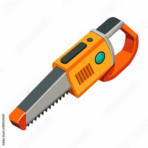 chainsaw isolated on white background