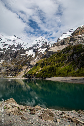 Wallpaper Mural Beautiful landscapes in the Swiss Alps, Oeschinensee. Torontodigital.ca
