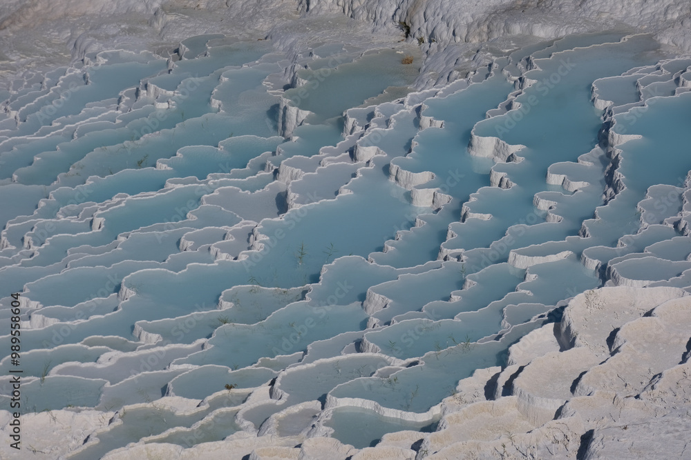 pamukkale termas azul celeste castelo algodão