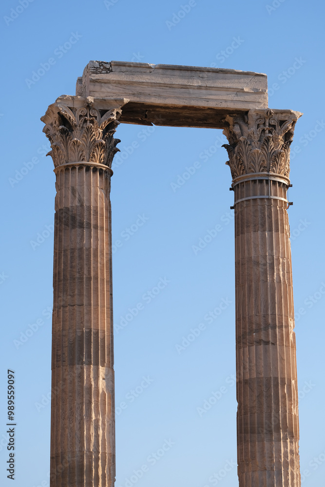 detalhe grécia colunas estátua templo anfiteatro