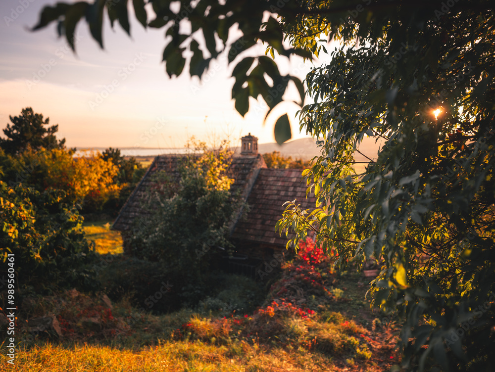Nice rural house in Hungary in autumn