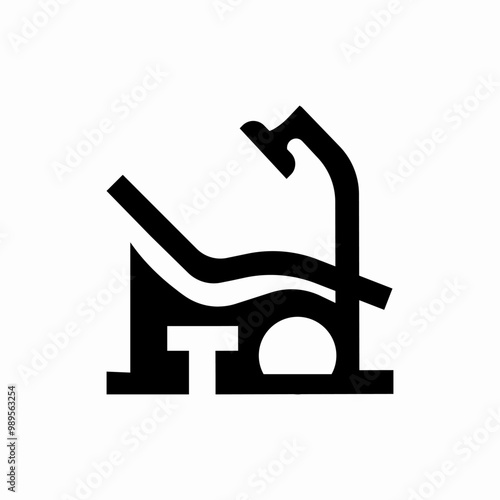 dental chair icon sign vector