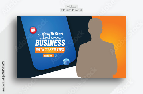 Flat abstract business youtube thumbnail
