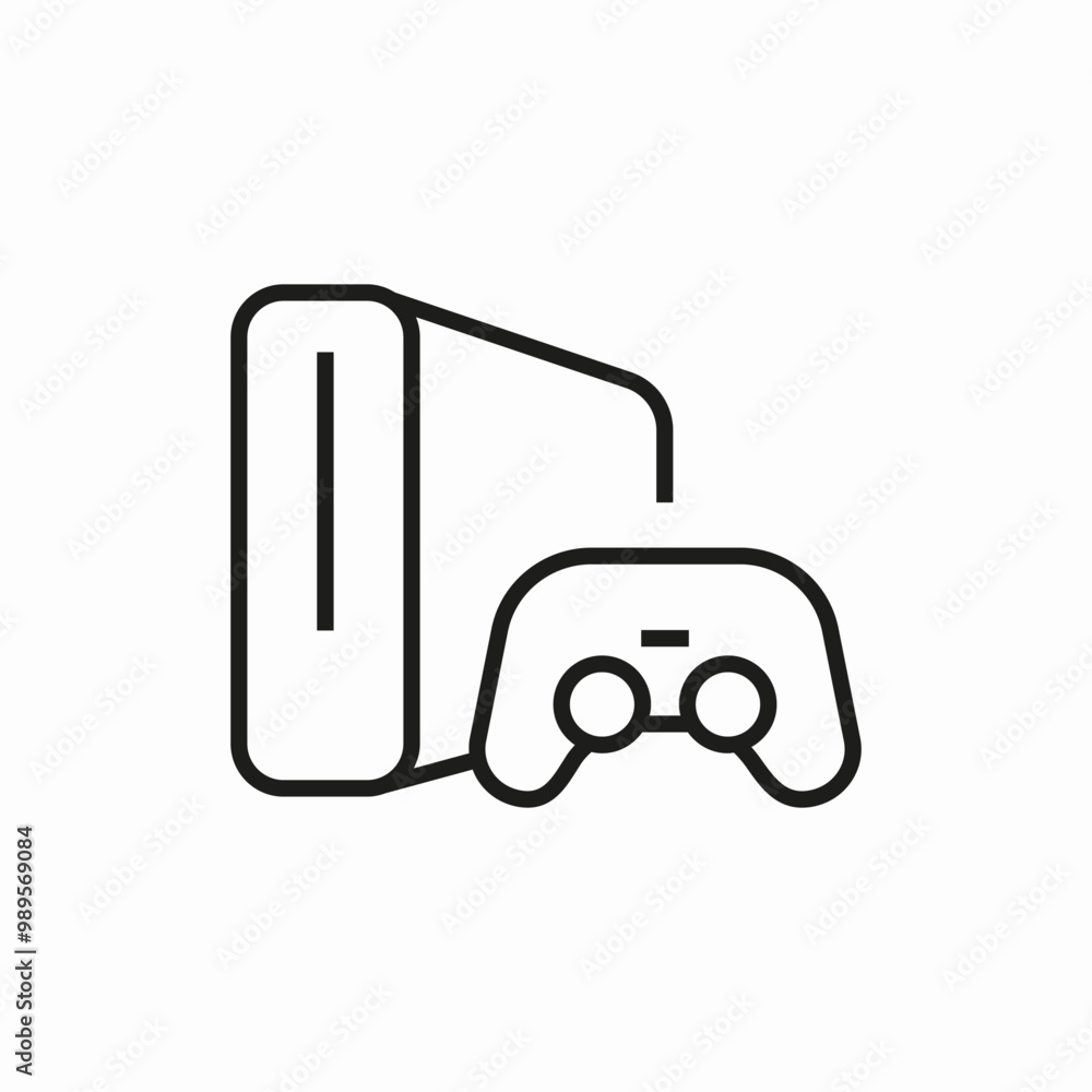 game consol and controller icon sign vector game consol and controller icon sign vector