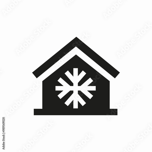 cooling home weather icon sign vector
