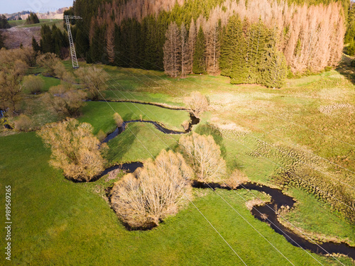 Fotografía Luftaufnahme der Bode im Harz