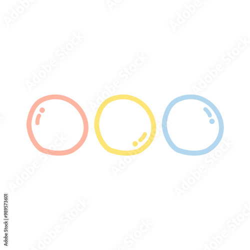 Hand drawn pastel checkbox. Flat decorative vector design isolated illustration.