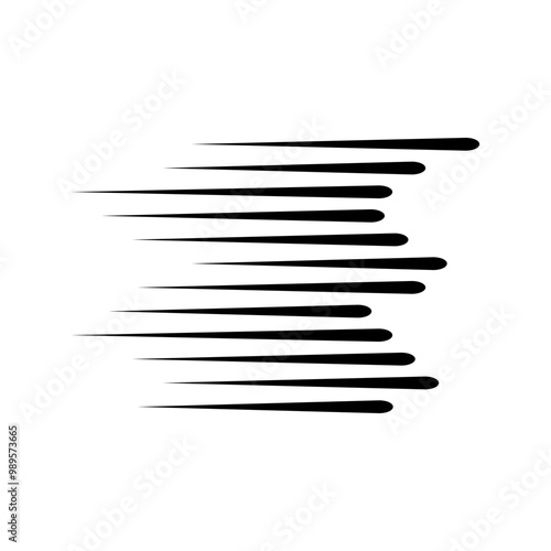 Fast moving line effect. Express, speed, motion, strength concepts. Flat decorative element vector design isolated illustration.